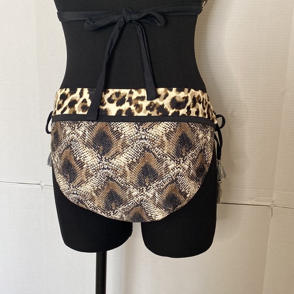 BLEU Rod Beattie Python/Leopard Print Bikini 2 Piece Swimsuit Size 12 NWT. - Picture 6 of 11
